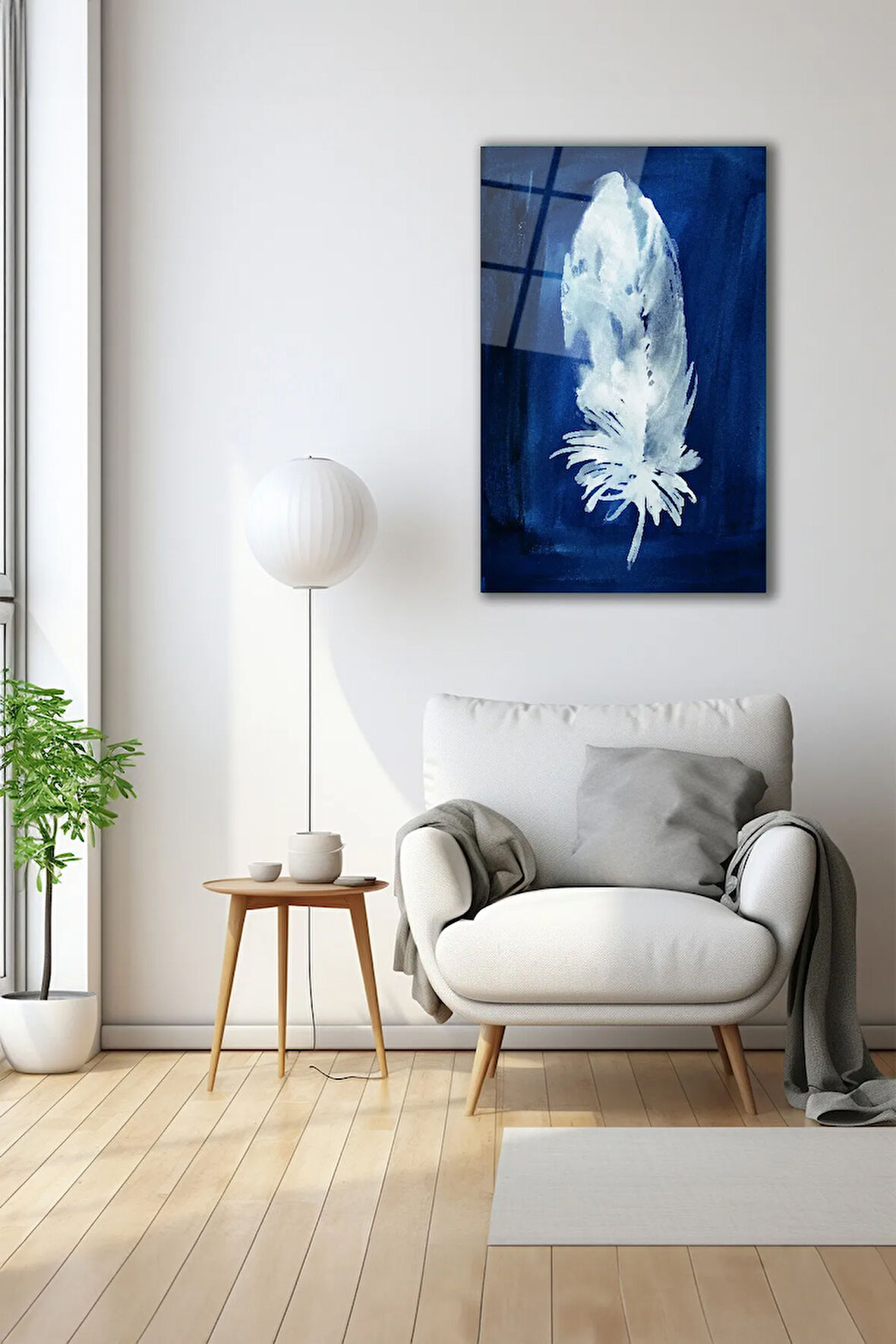 Dekoratif Duvar Tablosu Temperli Cam Tablo 72 x 46 cm