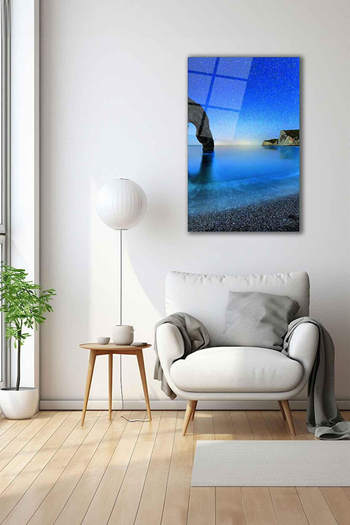 Dekoratif Duvar Tablosu Temperli Cam Tablo 72 x 46 cm