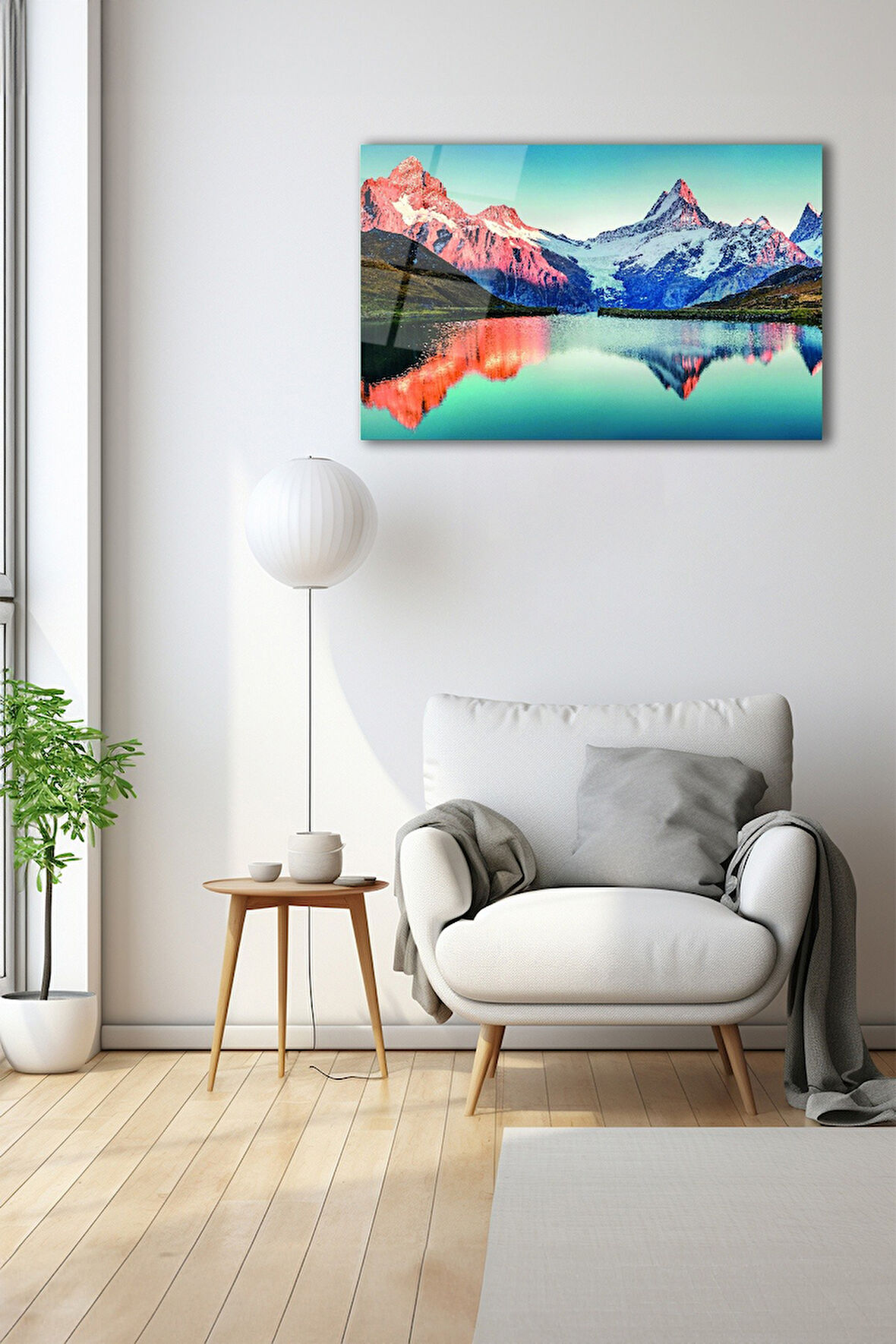 Dekoratif Duvar Tablosu Temperli Cam Tablo 72 x 46 cm