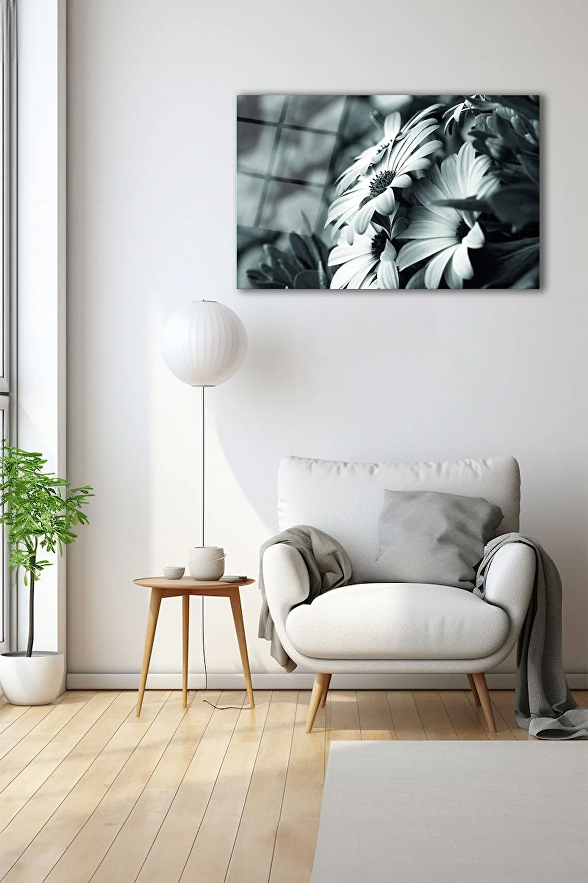 Dekoratif Duvar Tablosu Temperli Cam Tablo 72 x 46 cm