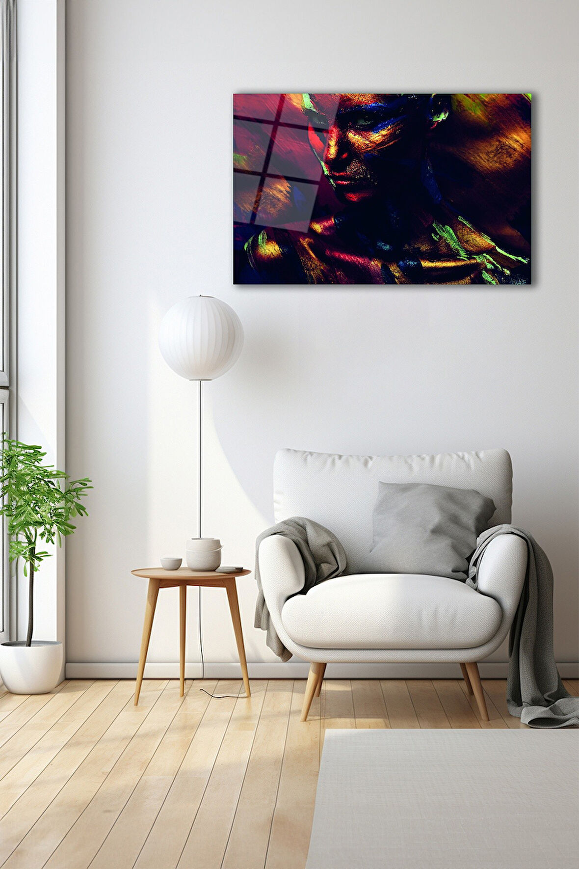 Dekoratif Duvar Tablosu Temperli Cam Tablo 72 x 46 cm