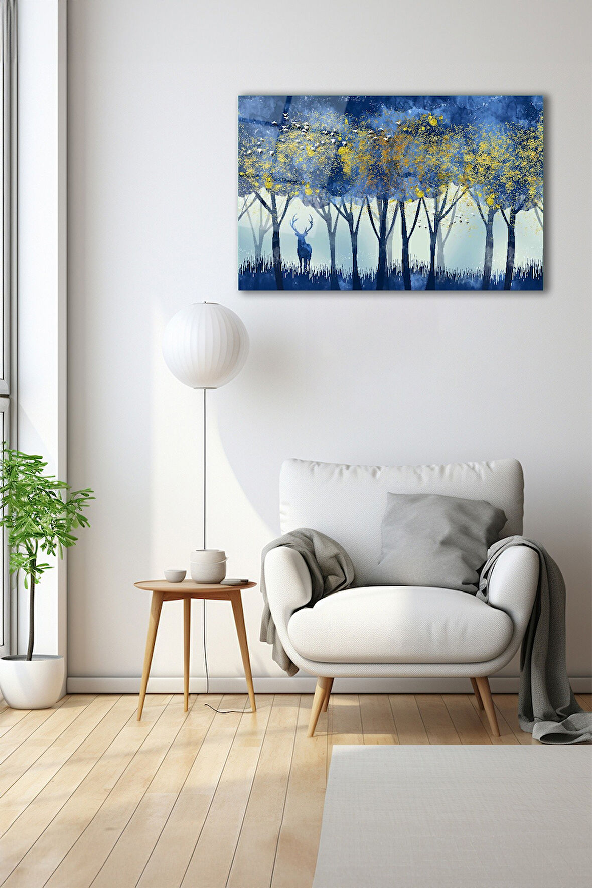 Dekoratif Duvar Tablosu Temperli Cam Tablo 72 x 46 cm