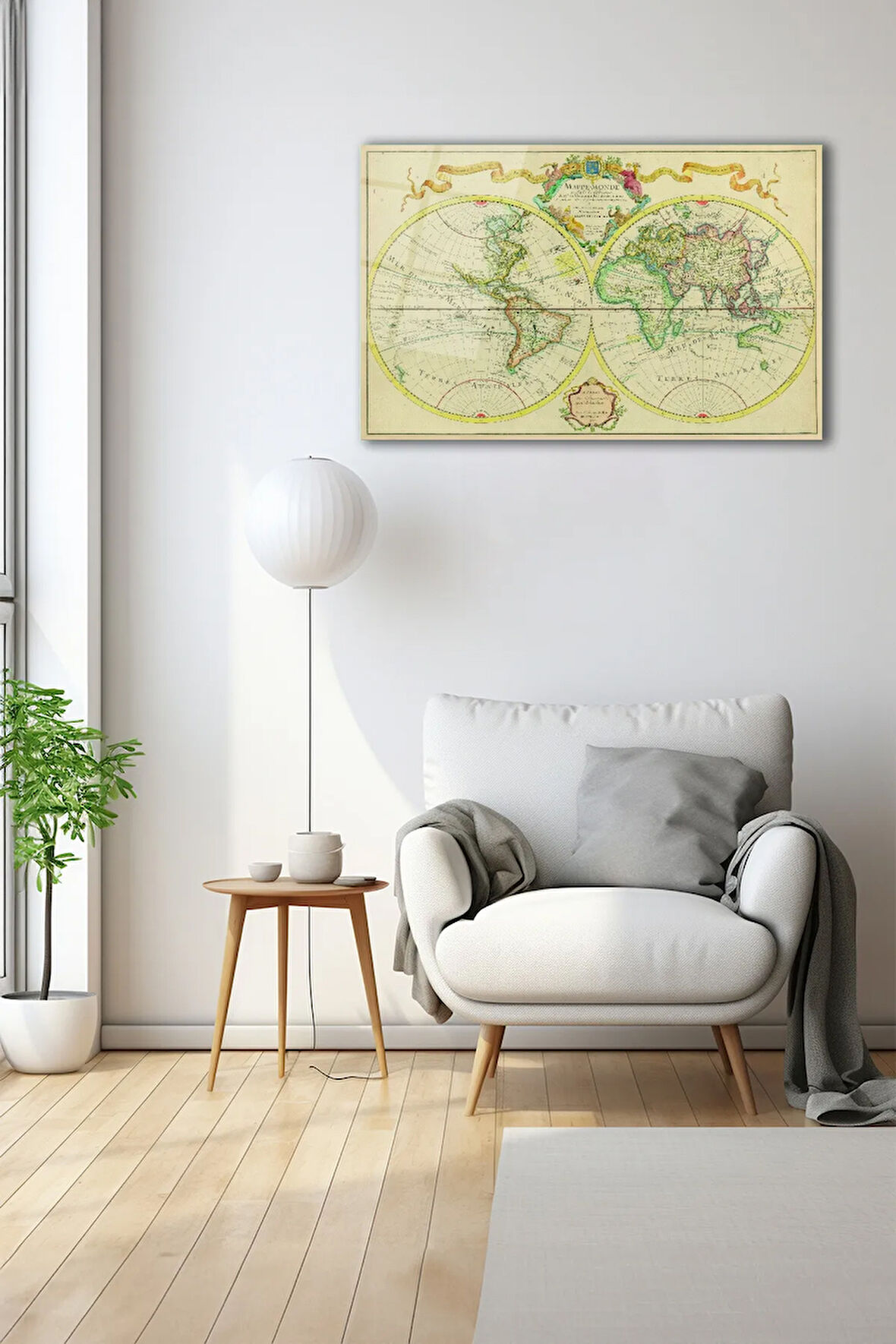 Dekoratif Duvar Tablosu Temperli Cam Tablo 72 x 46 cm