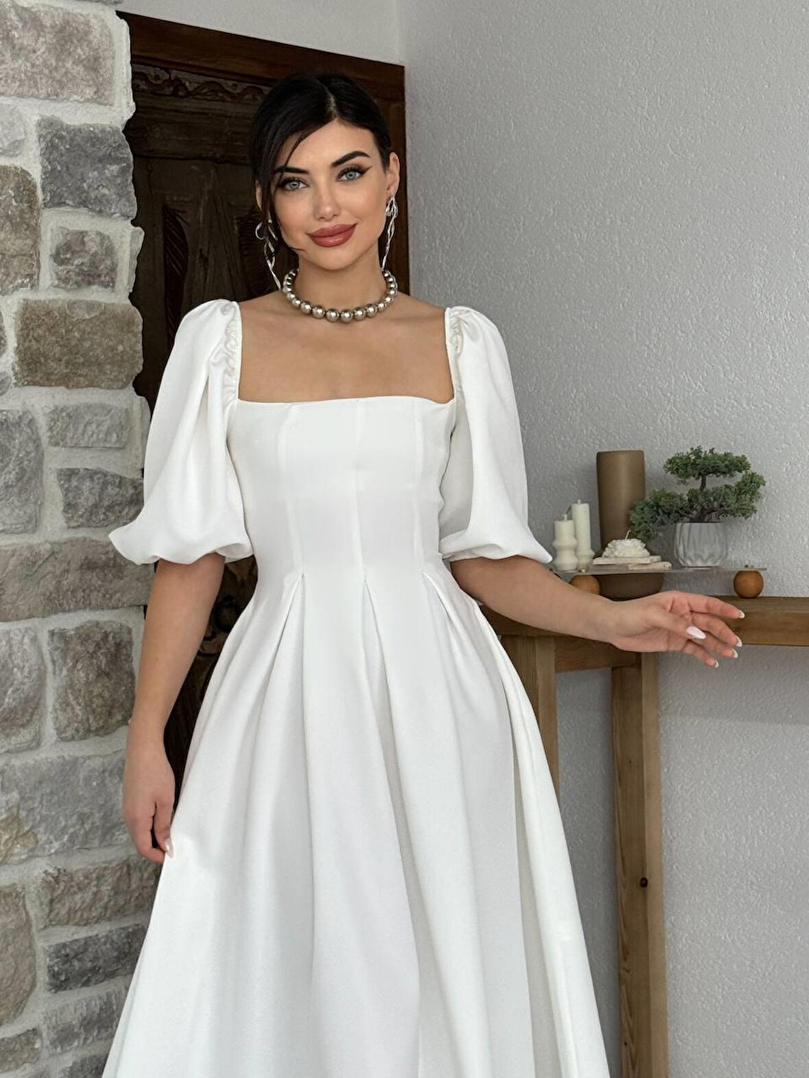 Benjamin Çan Etekli Midi Boy Elbise