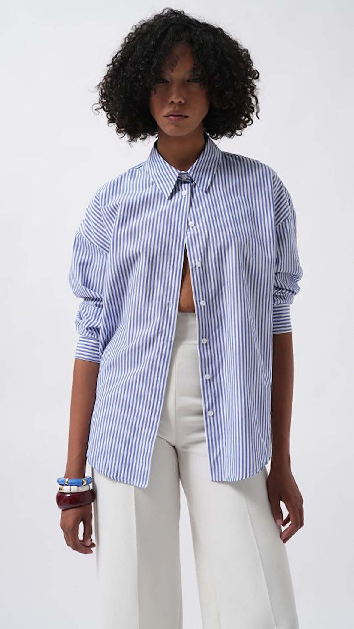 Çizgili Basic Gömlek