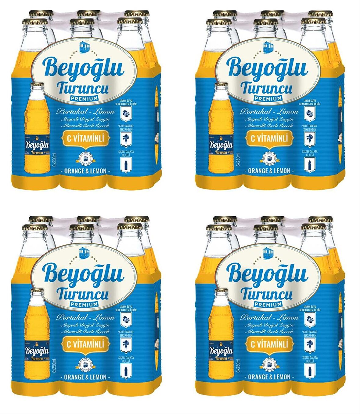 Beyoğlu Gazozu Turuncu 250 Ml X 24 Adet