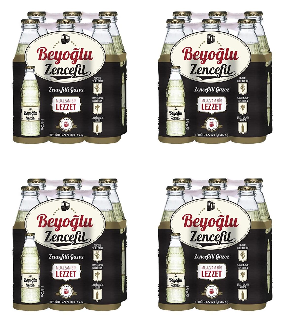 Beyoğlu Gazozu Zencefilli 250 Ml X 24 Adet