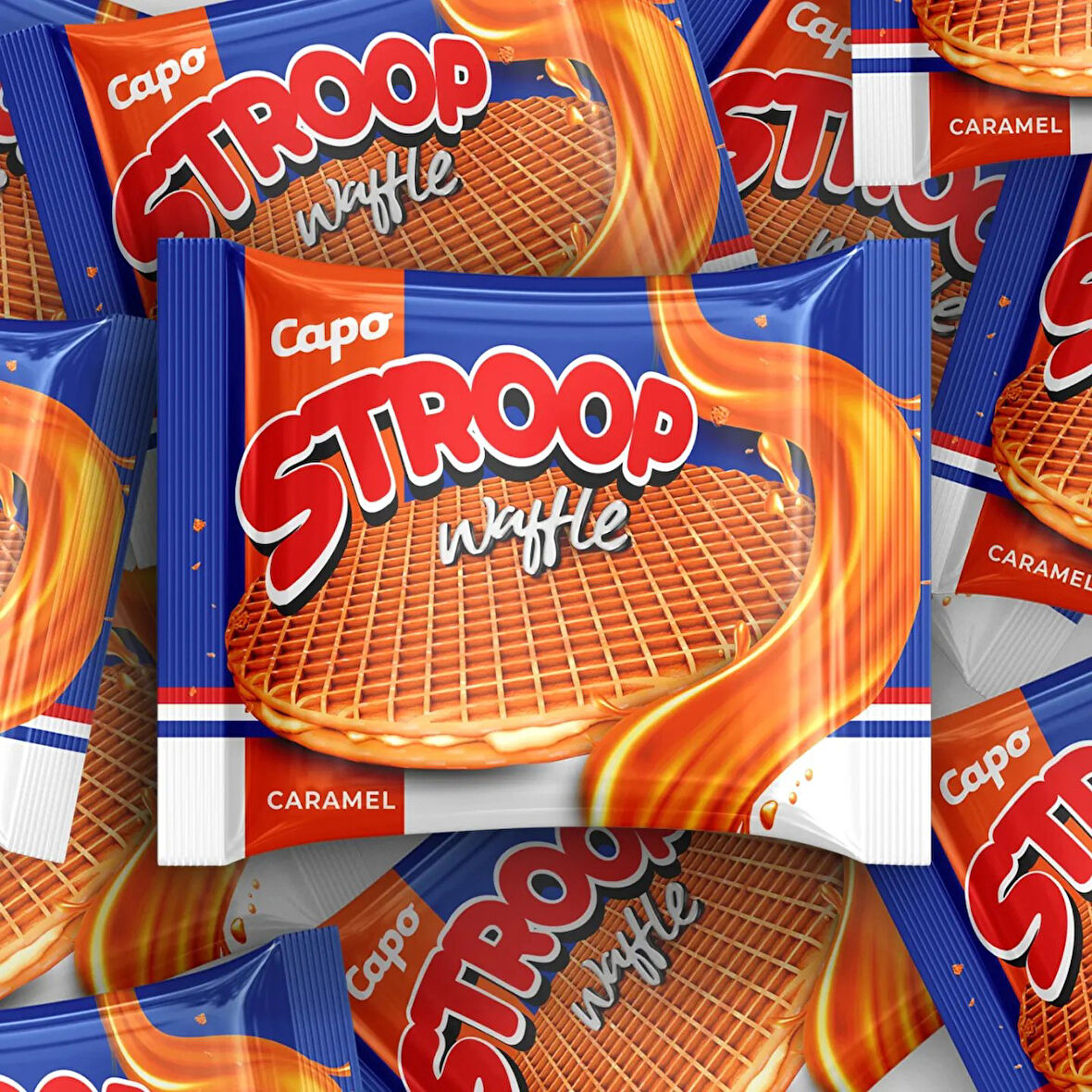 Capo Stroop Waffle - Karamel 3'lü Paket