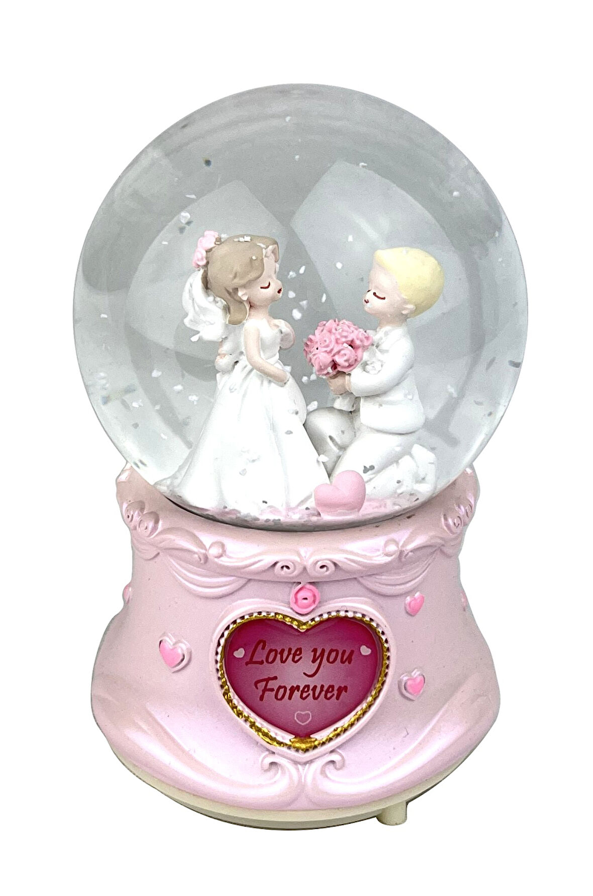 Love You Forever Işıklı ve Müzikli Kar Küresi
