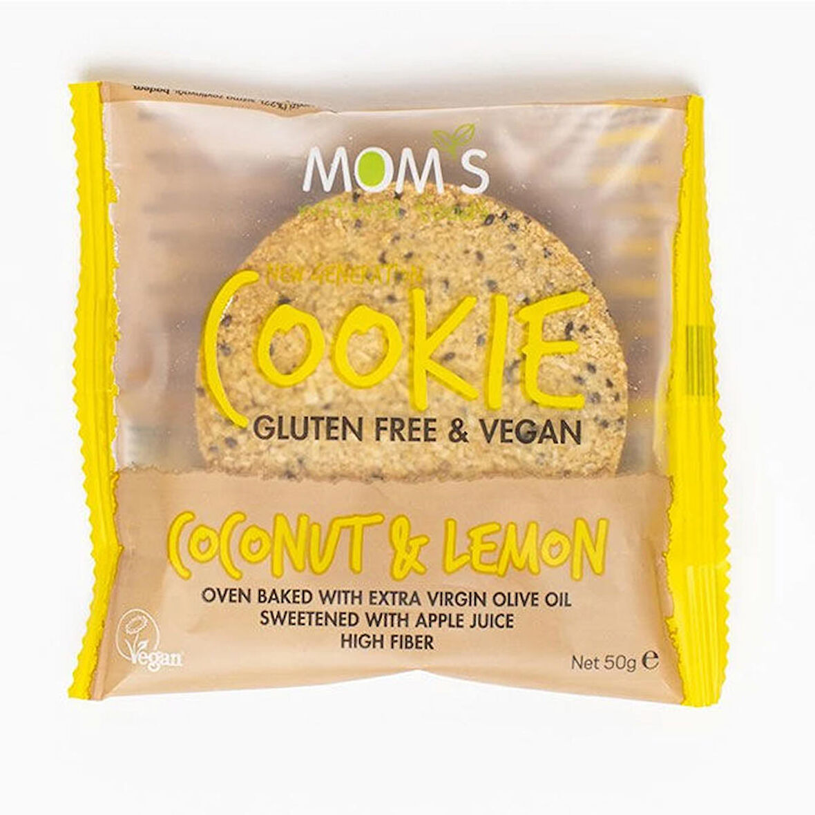 MOM'S Glutensiz Vegan Cookie Coconut & Lemon 50 g