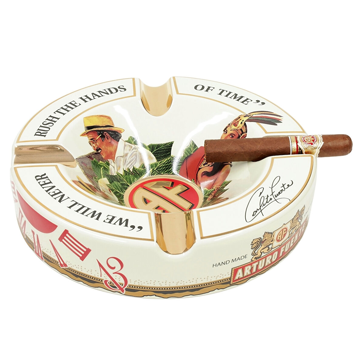 Arturo Fuente Hands Of Time Dörtlü Seramik Küllük - Krem