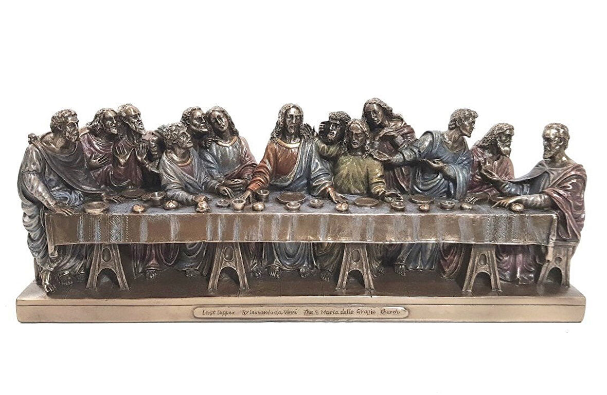 Hz İsa Son Akşam Yemeği - The Last Supper Heykel Biblo Dekor