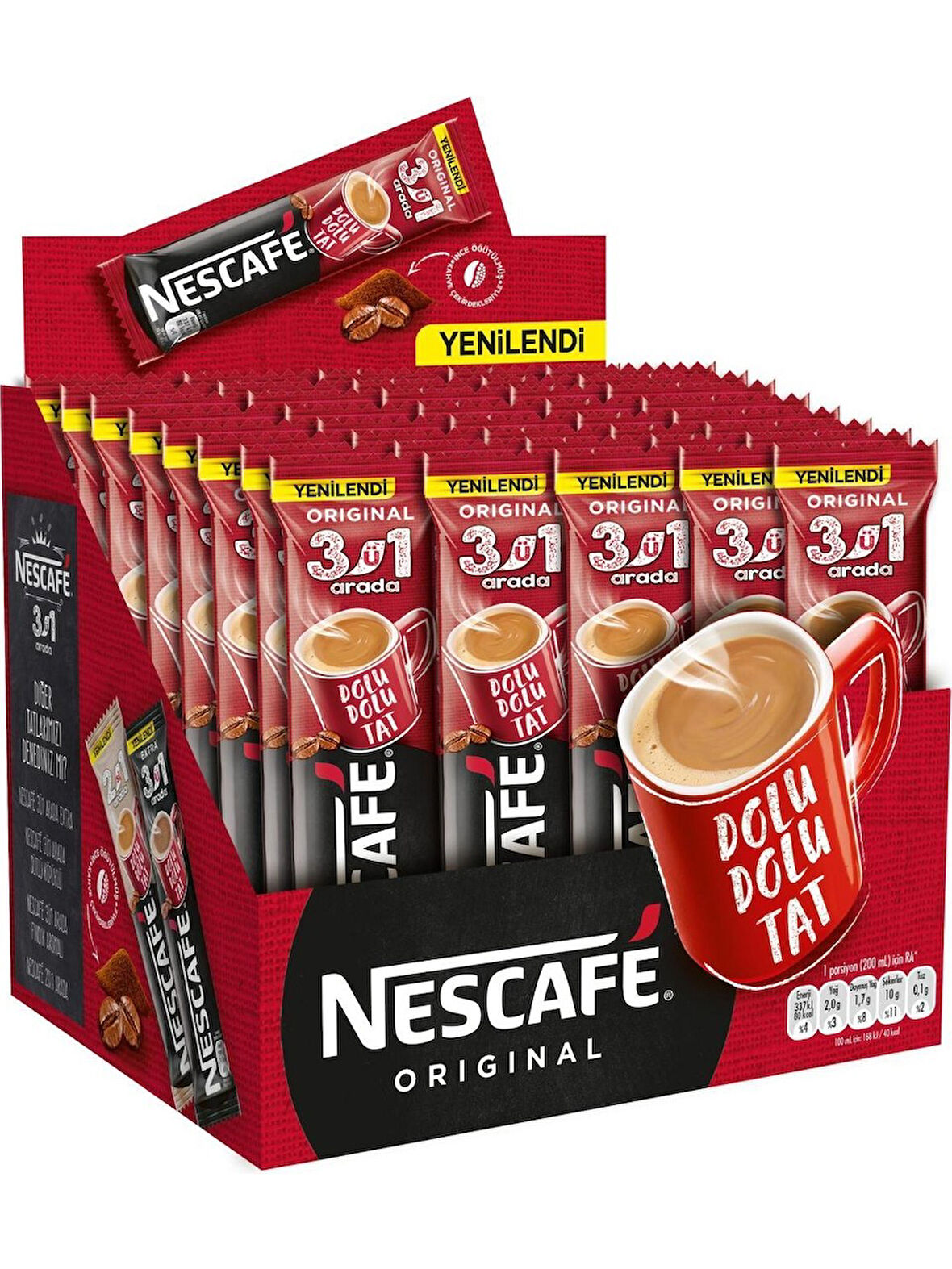 Nescafe 3'ü 1 Arada Original - 48'li 
