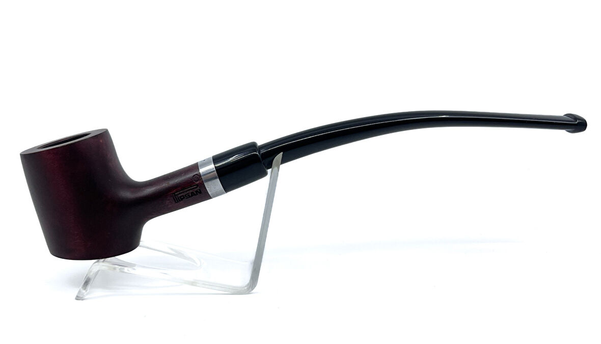 Pipsan 9 mm Filtreli Çift Ağızlıklı Gül Ağacı Okuma Piposu - 3129