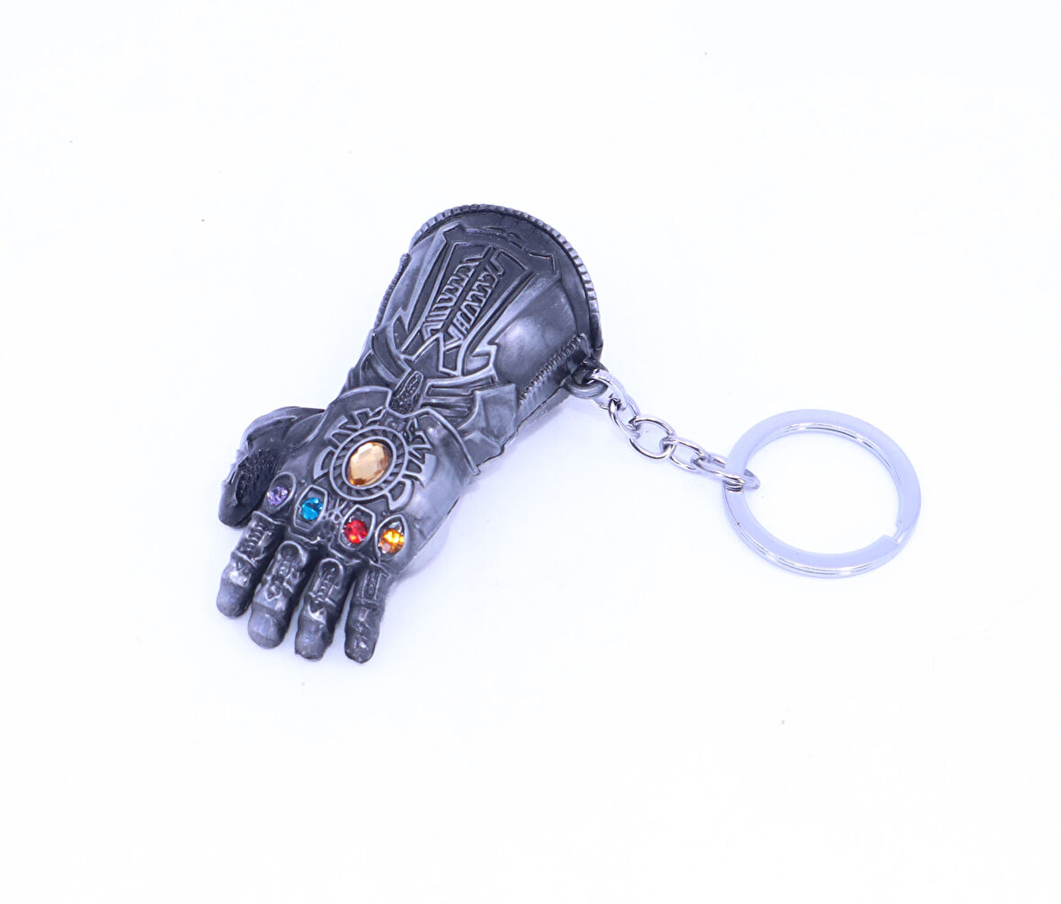 Avengers Thanos'un Eli Metal Açacak/Anahtarlık - Gri