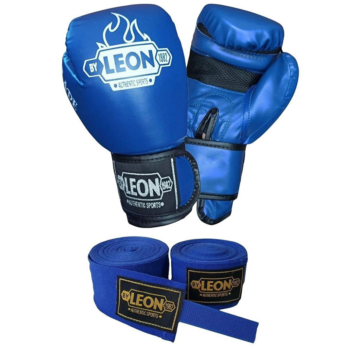 Leon Blade Training Boks Kick Boks Ve Muay Thai Eldiveni Ve Bandaj Seti 3,5 m