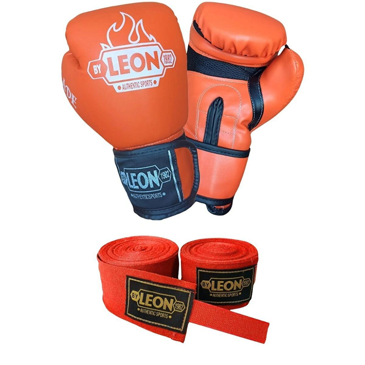 Leon Blade Training Boks Kick Boks Ve Muay Thai Eldiveni Ve Bandaj Seti 3,5 m