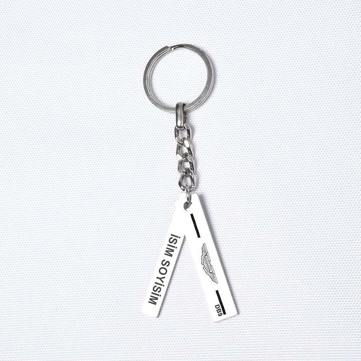 Kişiye Özel Aston Martin Db9 Plaka Anahtarlık 