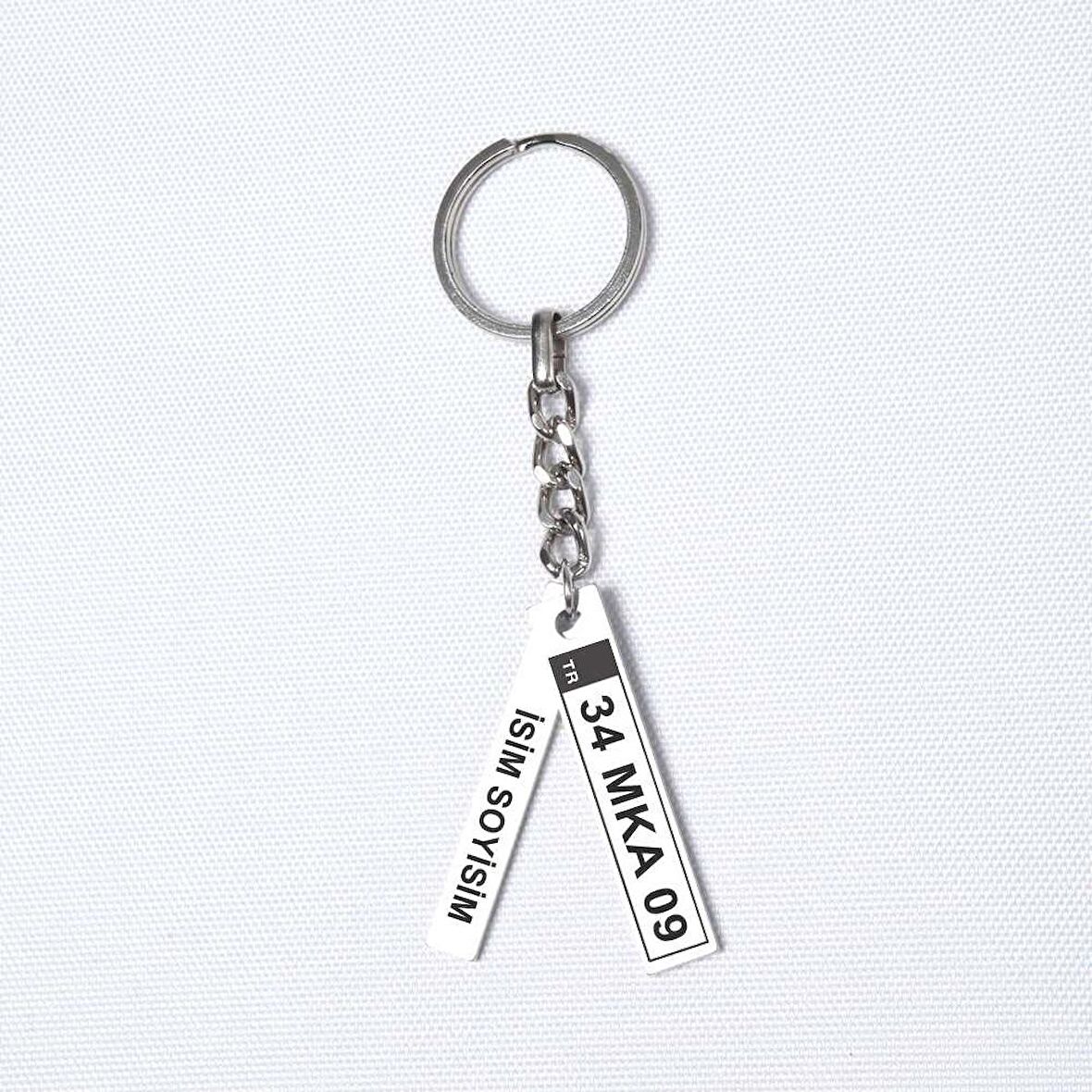 Kişiye Özel Audi Q5 Plaka Anahtarlık 