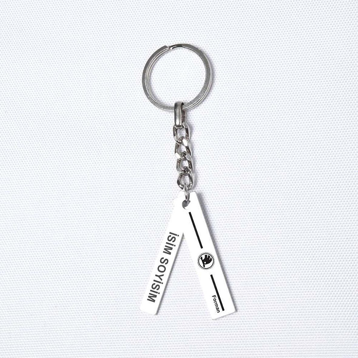 Kişiye Özel Skoda Forman Plaka Anahtarlık