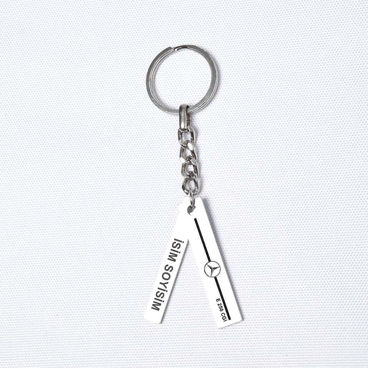 Kişiye Özel Mercedes E-250 CGI Plaka Anahtarlık