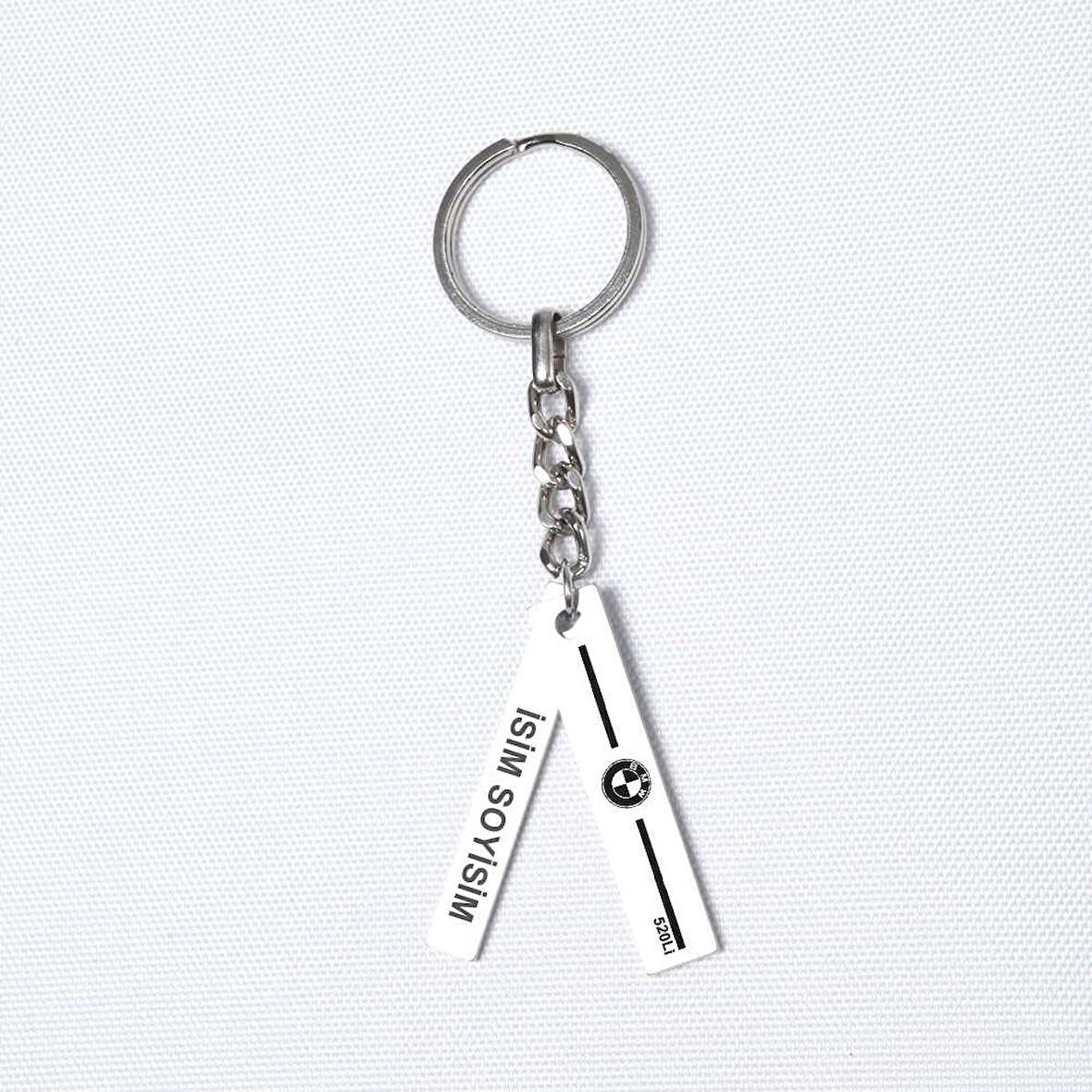 Kişiye Özel BMW 520 Li Plaka Anahtarlık