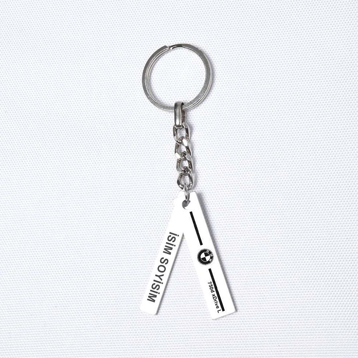 Kişiye Özel BMW 745 i xDrive Long Plaka Anahtarlık