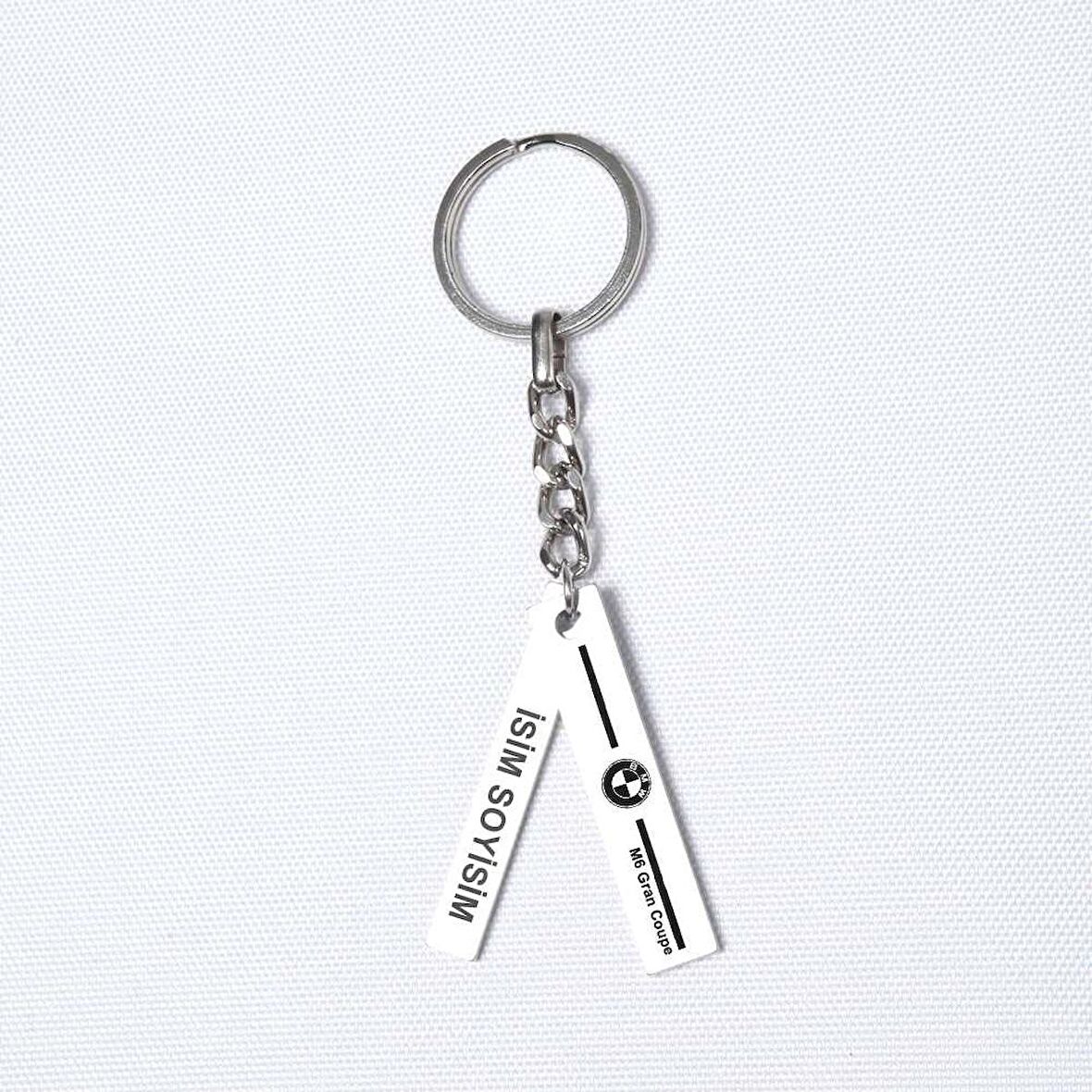 Kişiye Özel BMW M6 Gran Coupe Plaka Anahtarlık