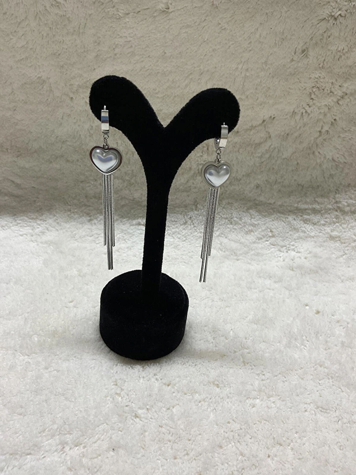 ÇELİK KALPLİ SALLANTILI KÜPE (M:174)