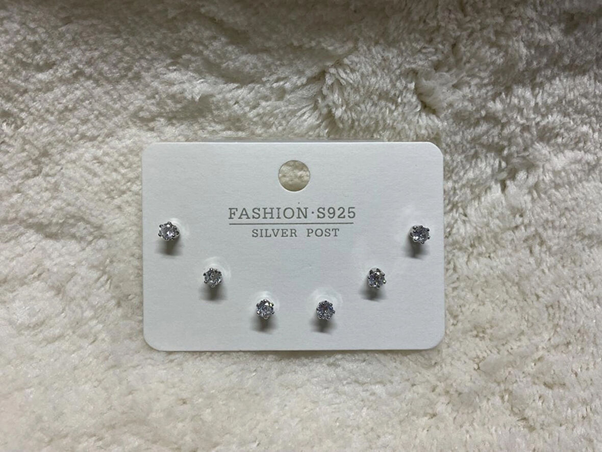 GÜMÜŞ KAPLAMA TEKTAŞLI 6 LI KÜPE (M:179)