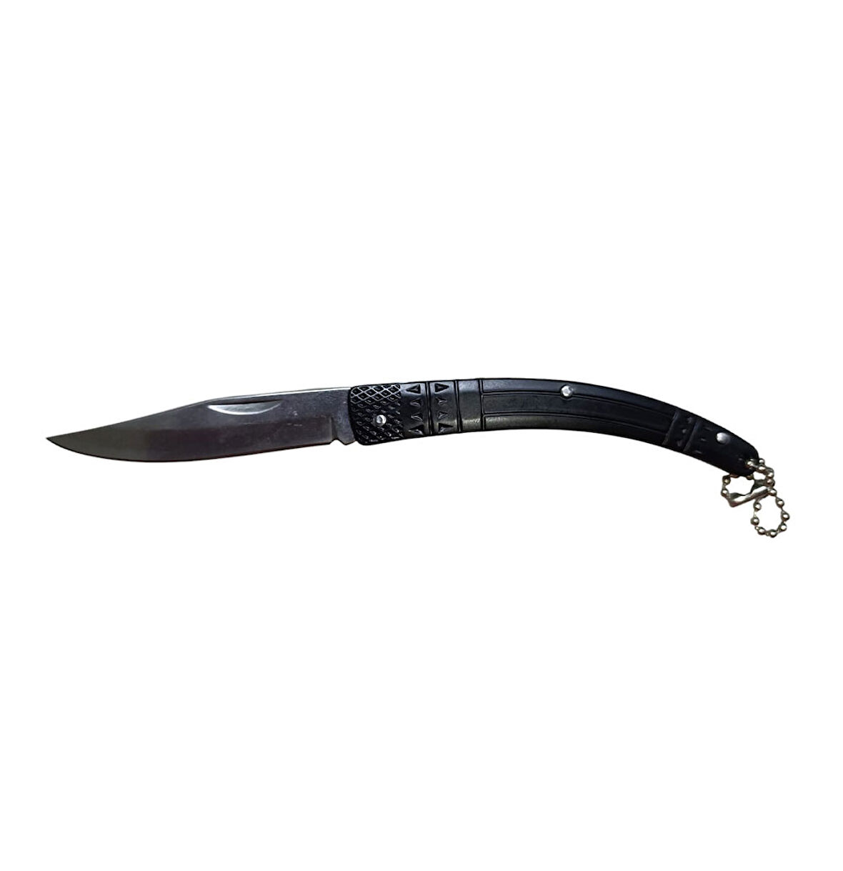 Kılçık Outdoor Çakı 16CM Manuel Işlemeli Sap Siyah