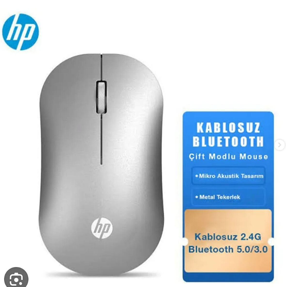 Hp Dm10 Gümüş Bluetooth Wireless Mouse