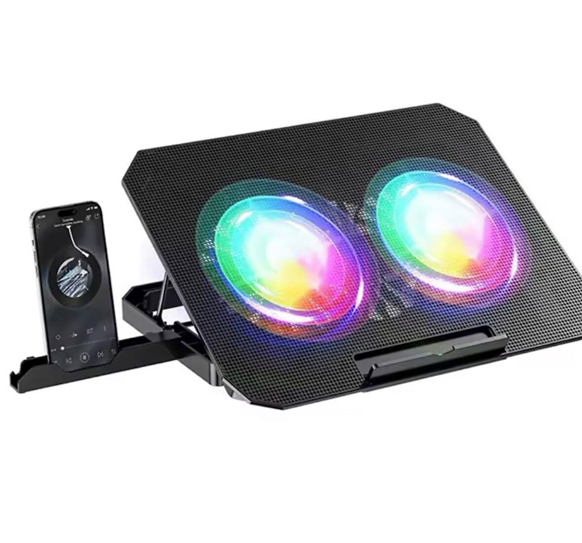 ZRn33 2 Fanlı Standlı Rgb Laptop Soğutucu