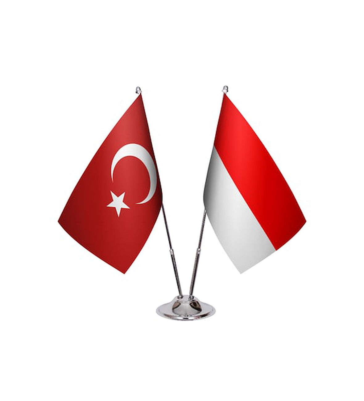 Endonezya ve Türkiye ikili Masa Bayrağı seti