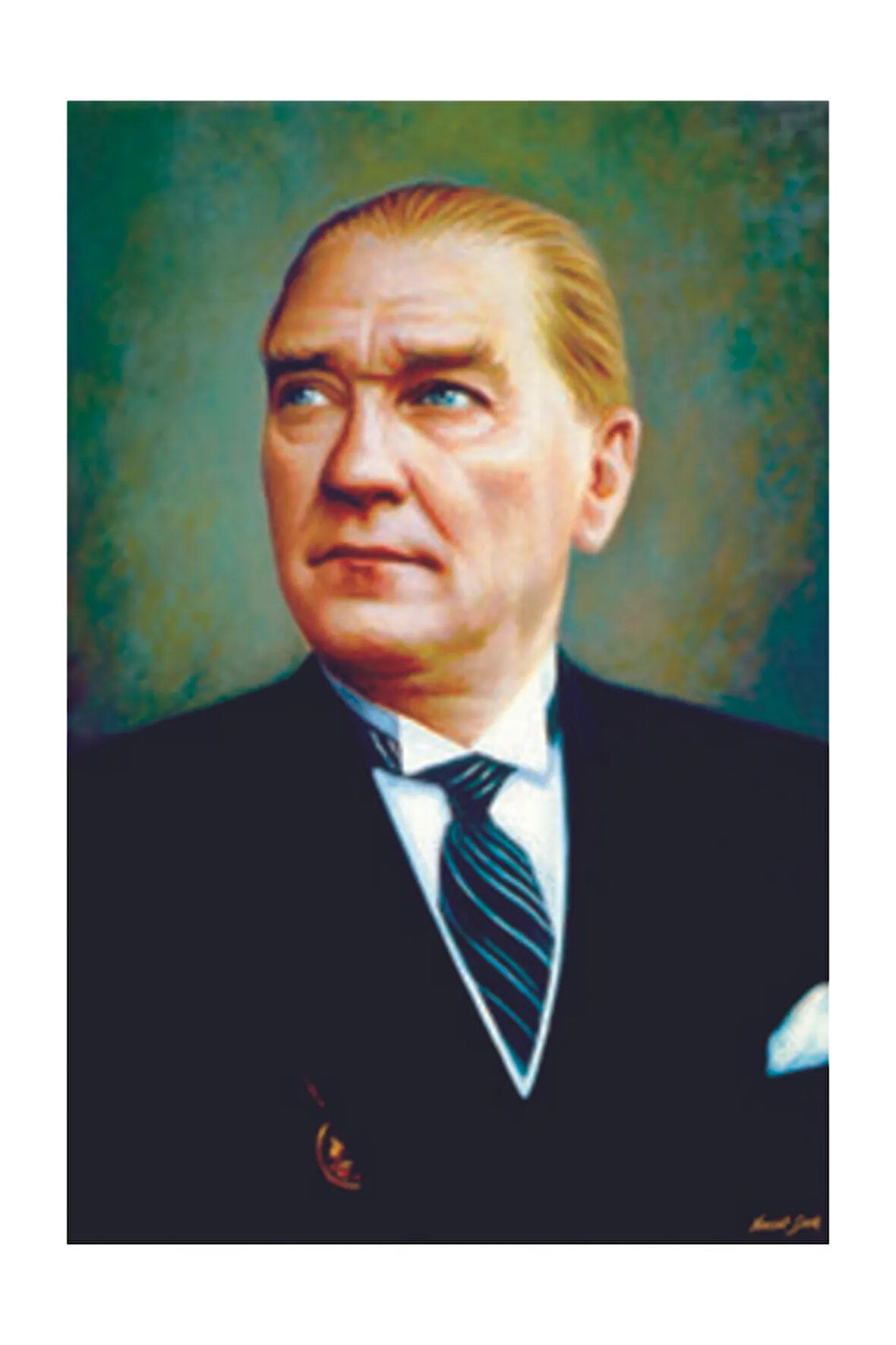 Atatürk Resmi Raşel Kumaş 100x150cm.