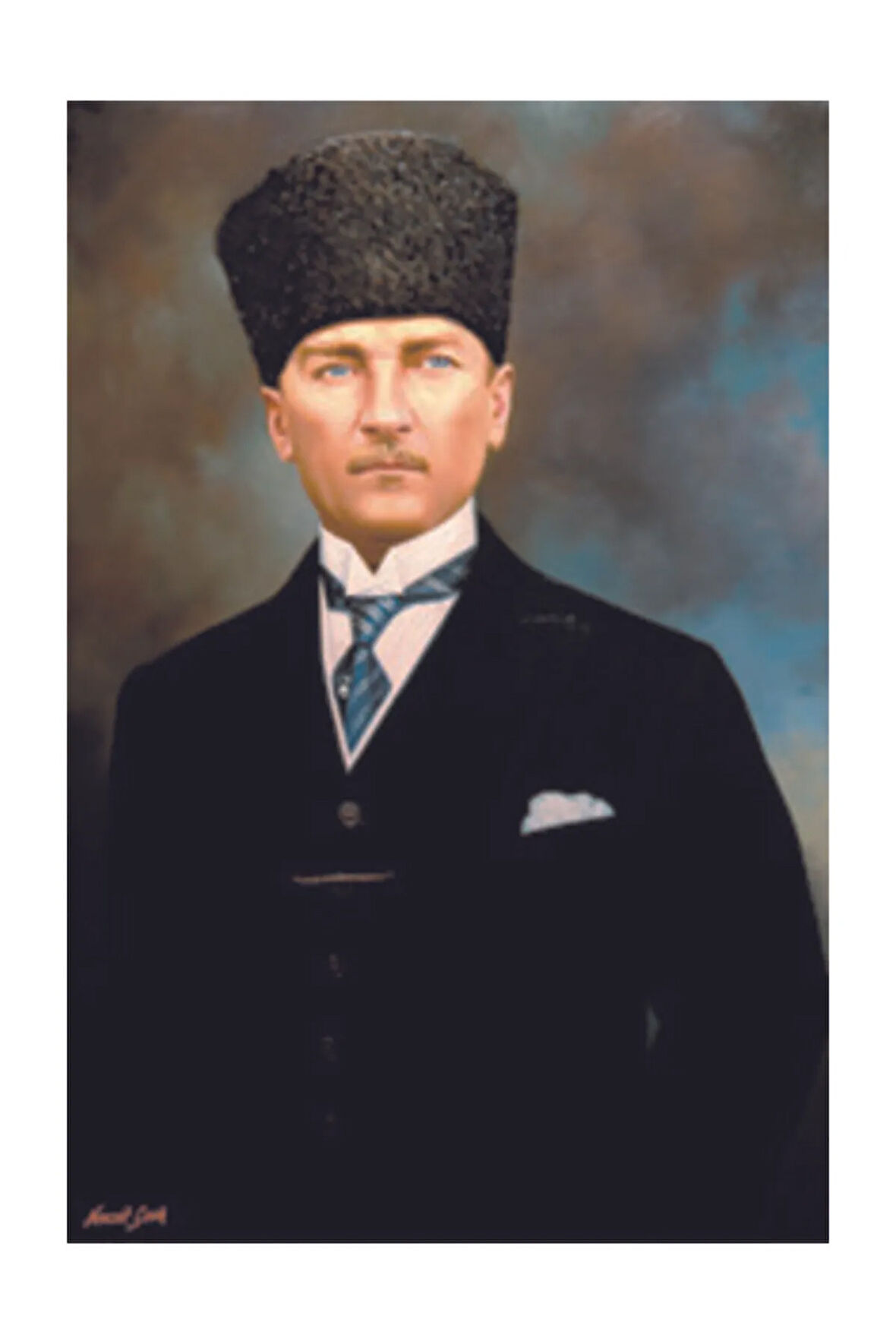 Atatürk Resmi Raşel Kumaş 150x225 cm.