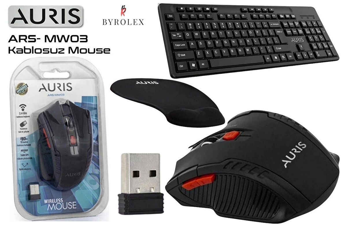 KLAVYE + MOUSE + MOUSEPAD 3 LÜ LÜKS OKUL SETİ