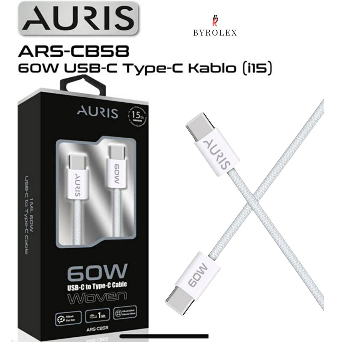 60W TYPE-C / TYPE-C SİLİKON ŞARJ KABLOSU