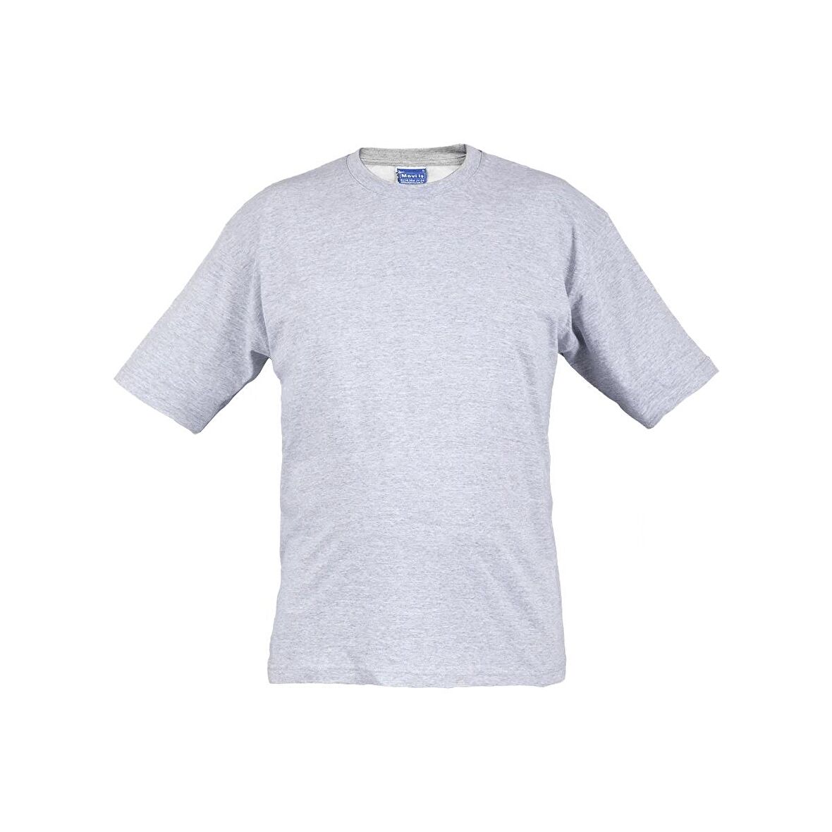 Bisiklet Yaka T-Shirt Gri