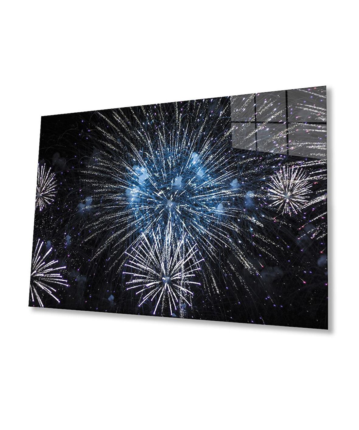 Parıltılı Cam Tablo, Ev ve Ofis Duvar Dekoru, Hediyelik Büyük Temperli 4 mm Cam Tablo