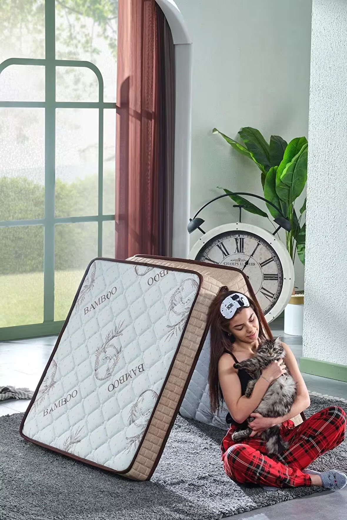Deluxe Bej 120x200 Katlanır Yatak, Yer Yatağı, Misafir Yatağı, Kamp Yatağı (Ölçü Seçenekli)