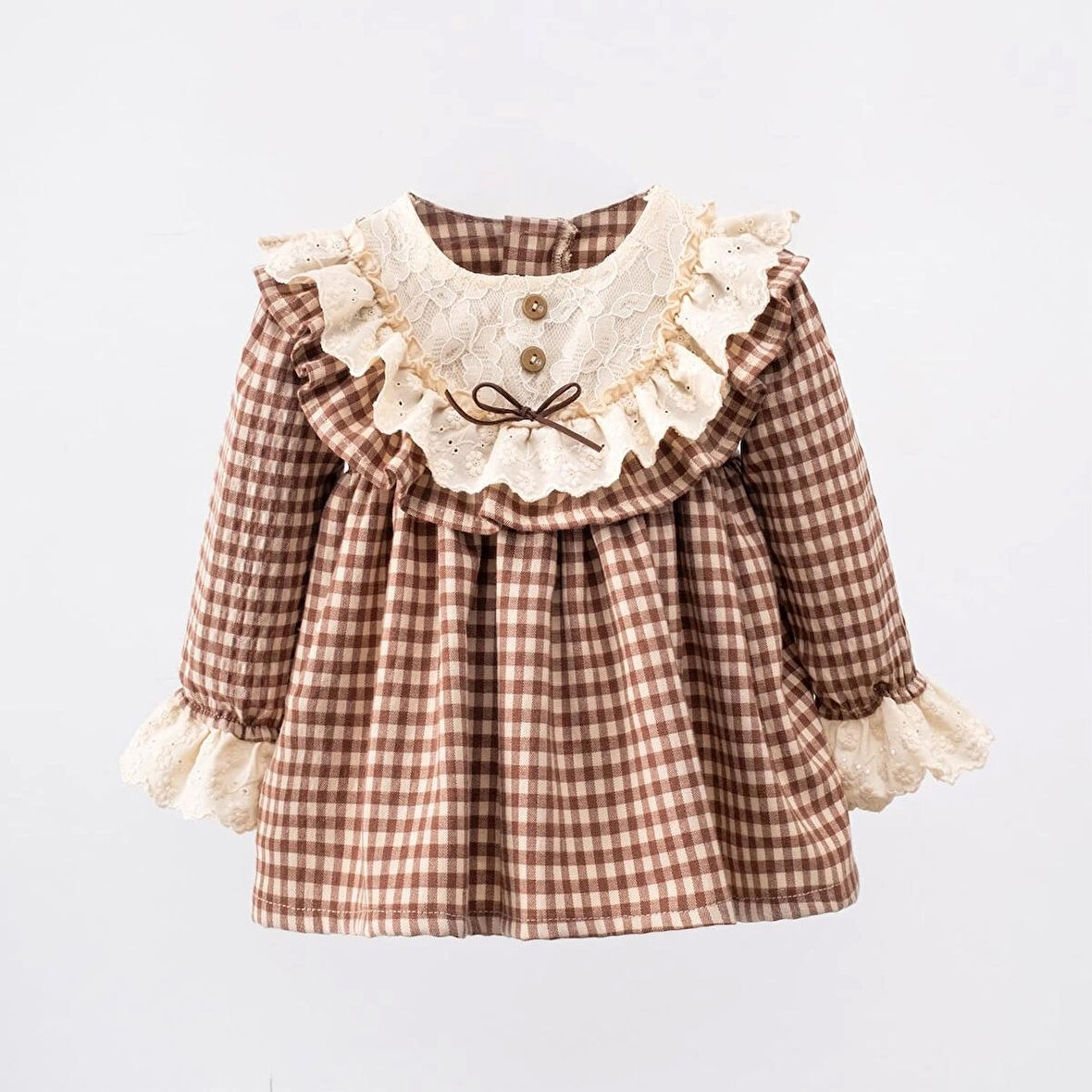 KIZ ÇOCUK EKOSE ELBİSE