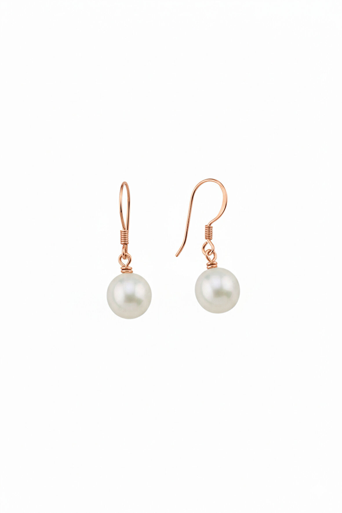 14 Ayar Altın Dorikalı Beyaz Doğal İnci Küpe