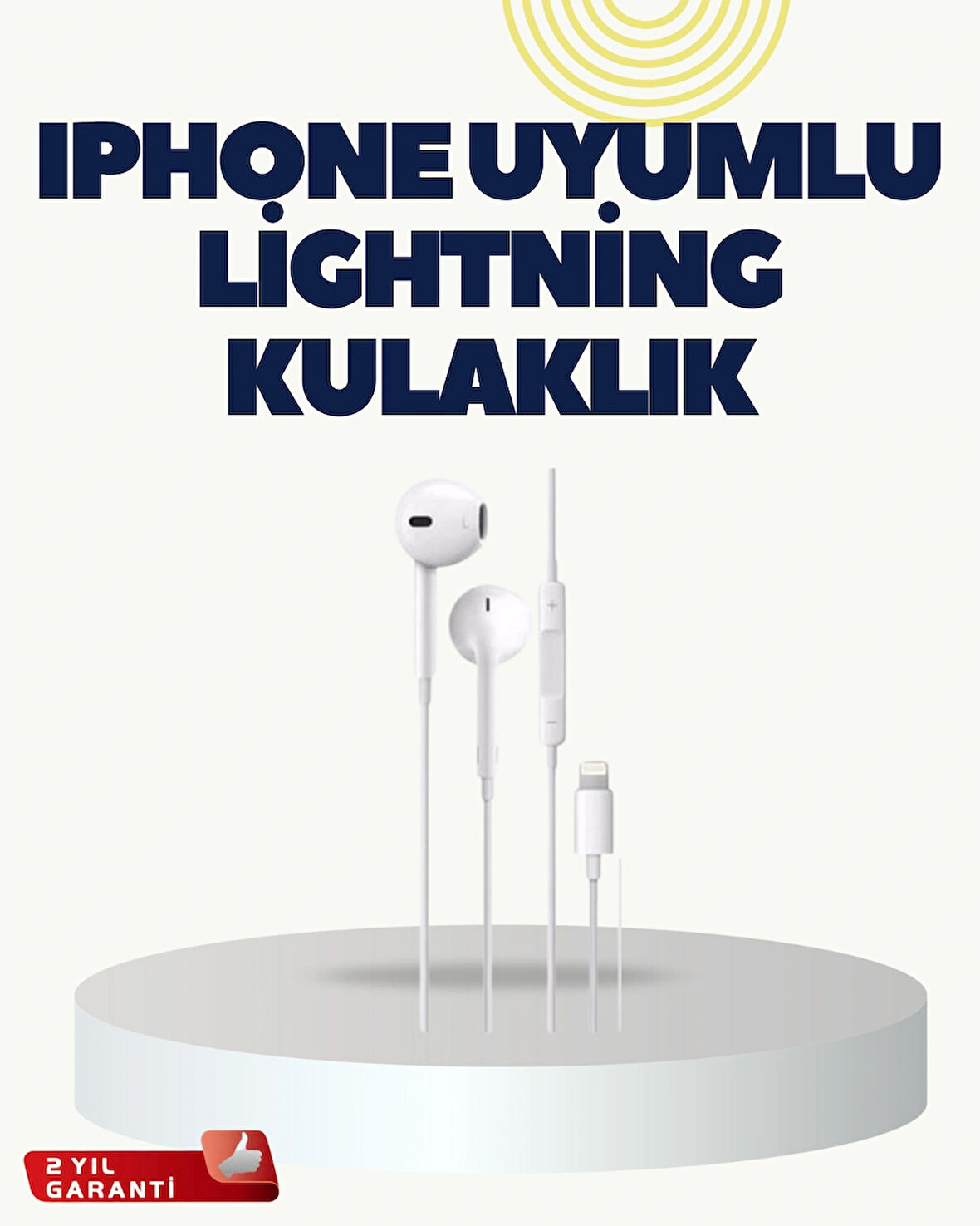 iPhone 14 ve altındaki modellerle uyumlu Kablolu kulaklık