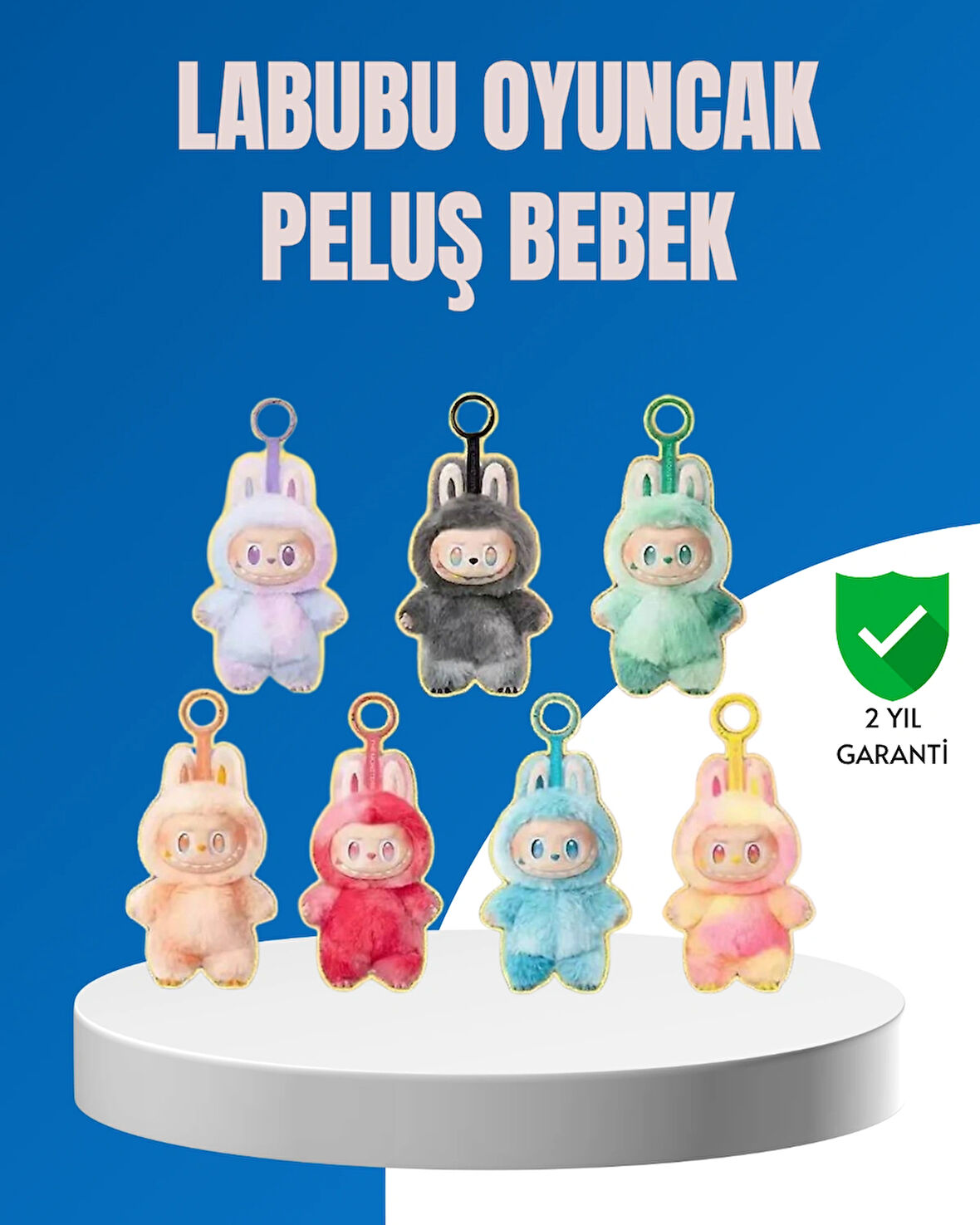 Yumuşak Dolgulu Labubu Karakter Peluş Oyuncak