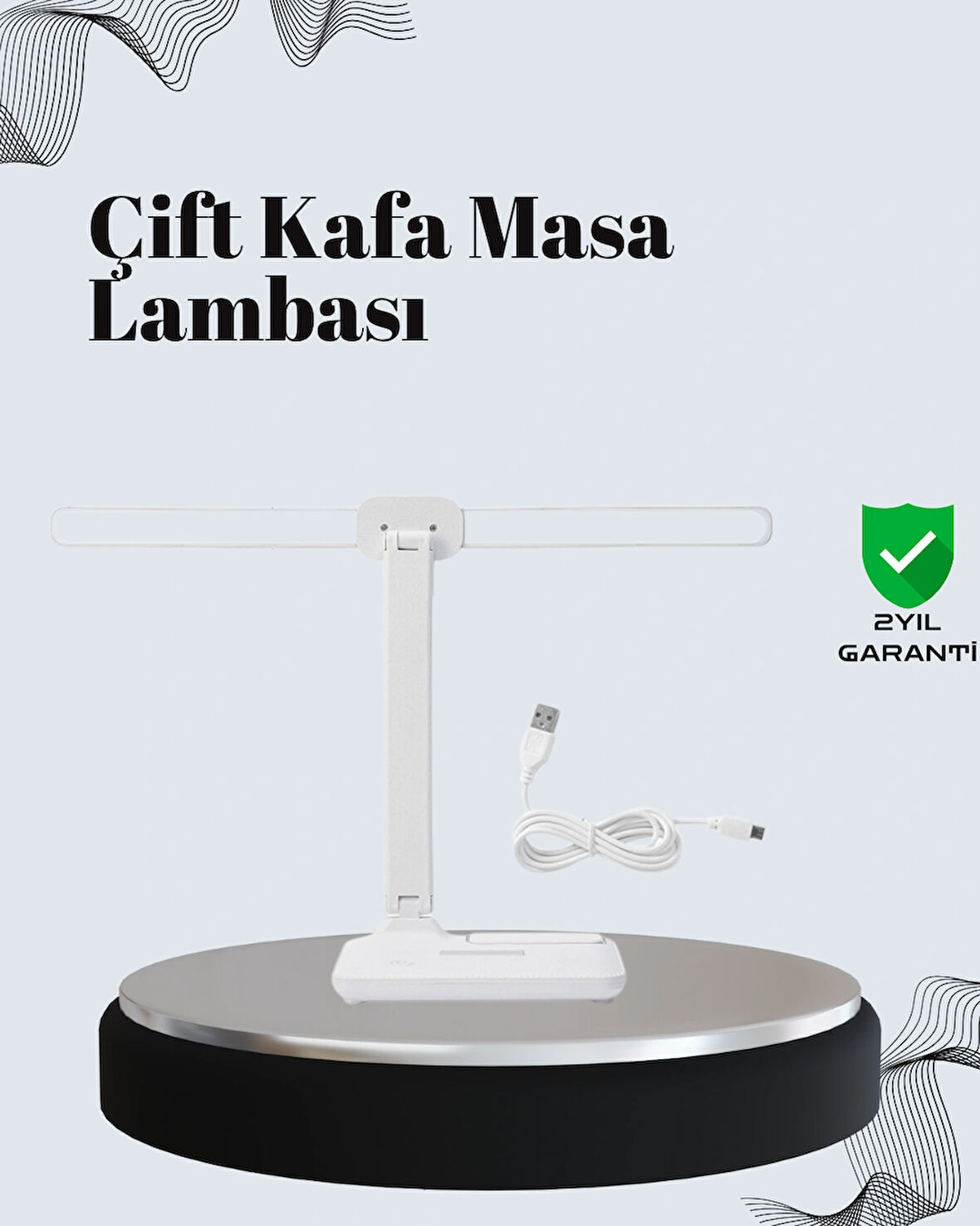 Ayarlanabilir Açıya Sahip Masa Lambası | Kademeli Işık Seviyesi, Modern ve Kompakt Tasarım 476,90₺