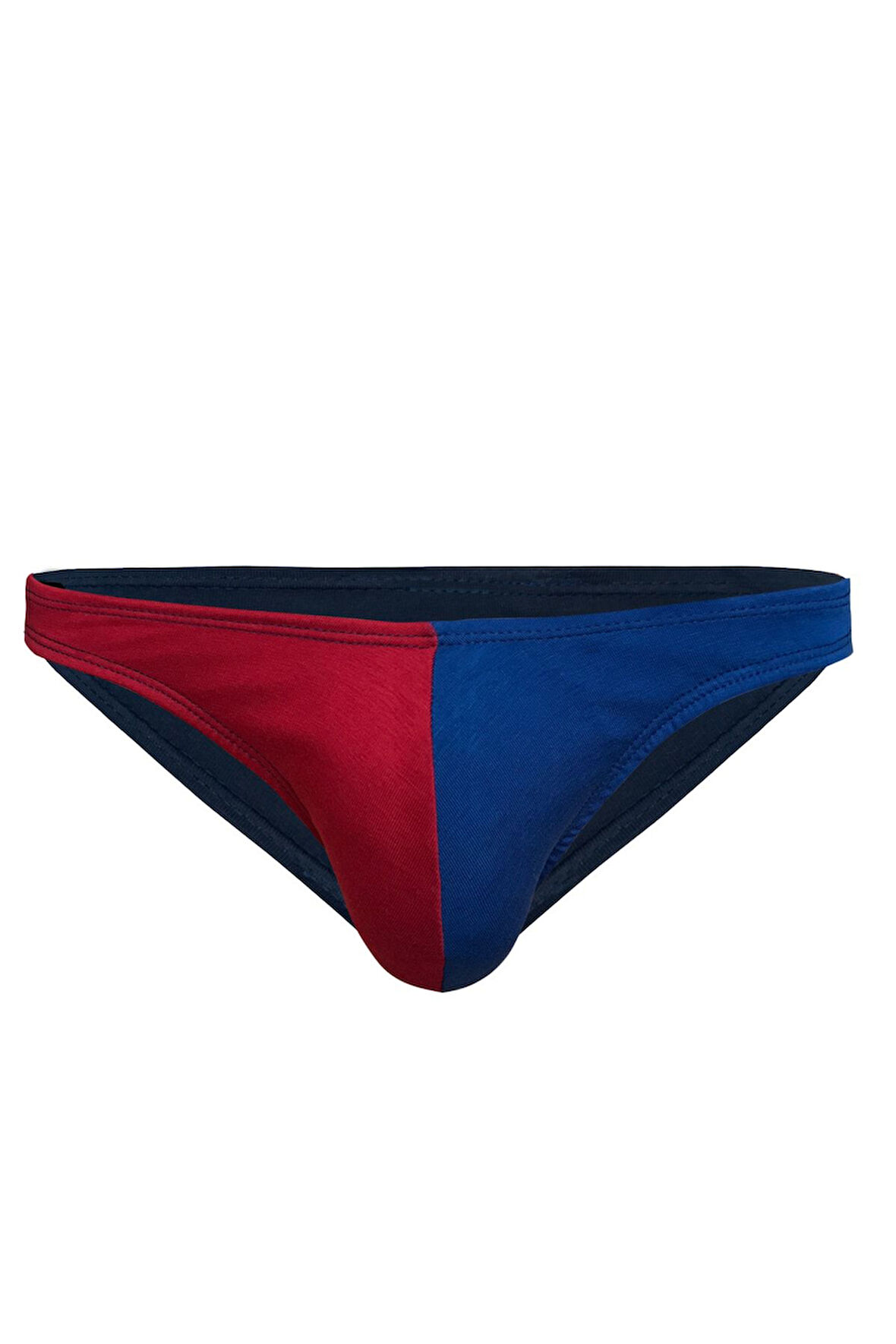 Bordo Mavi Renkli Fit Erkek Slip 6904