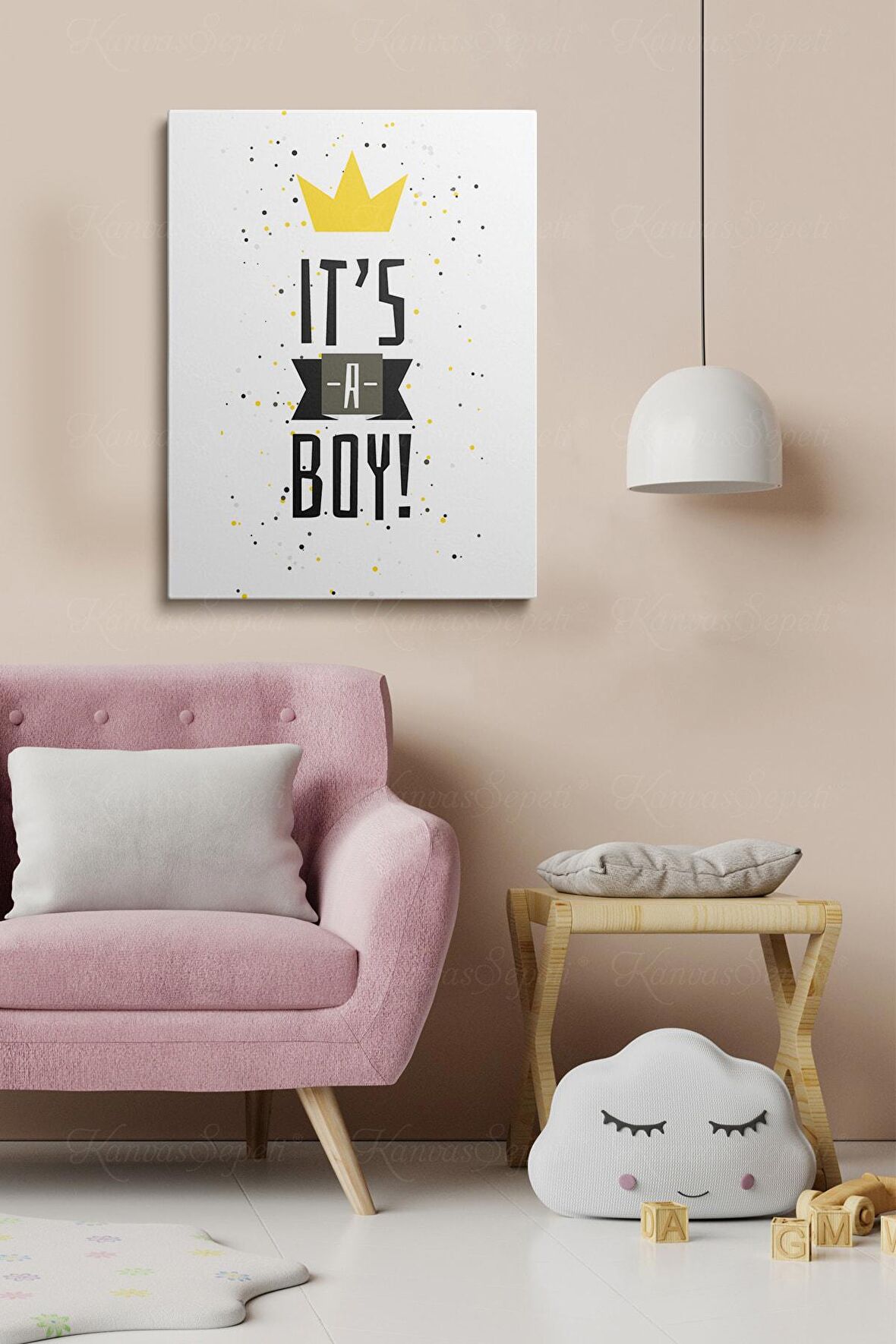 Dekoratif Soyut Desenli Figürlü Kanvas Çerçeve Çerçeveli Tablo