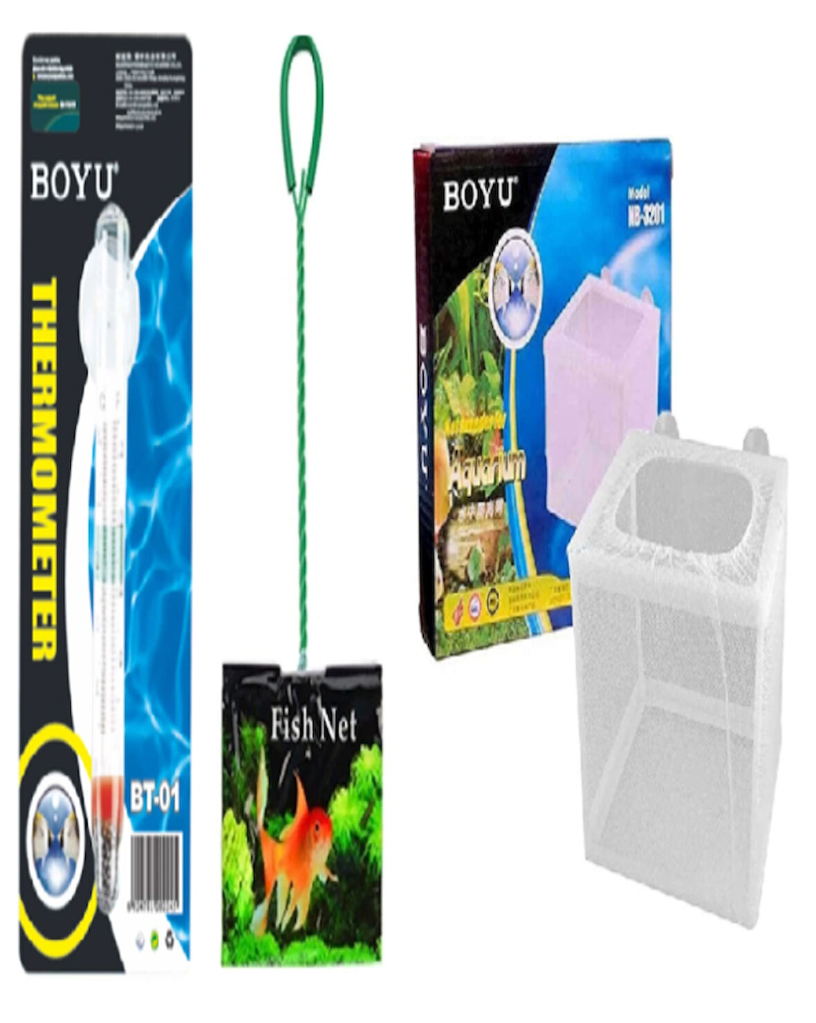 Boyu Akvaryum Cam Derece, Tül Yavruluk, Liya Kepçe Orta Boy 5 Numara