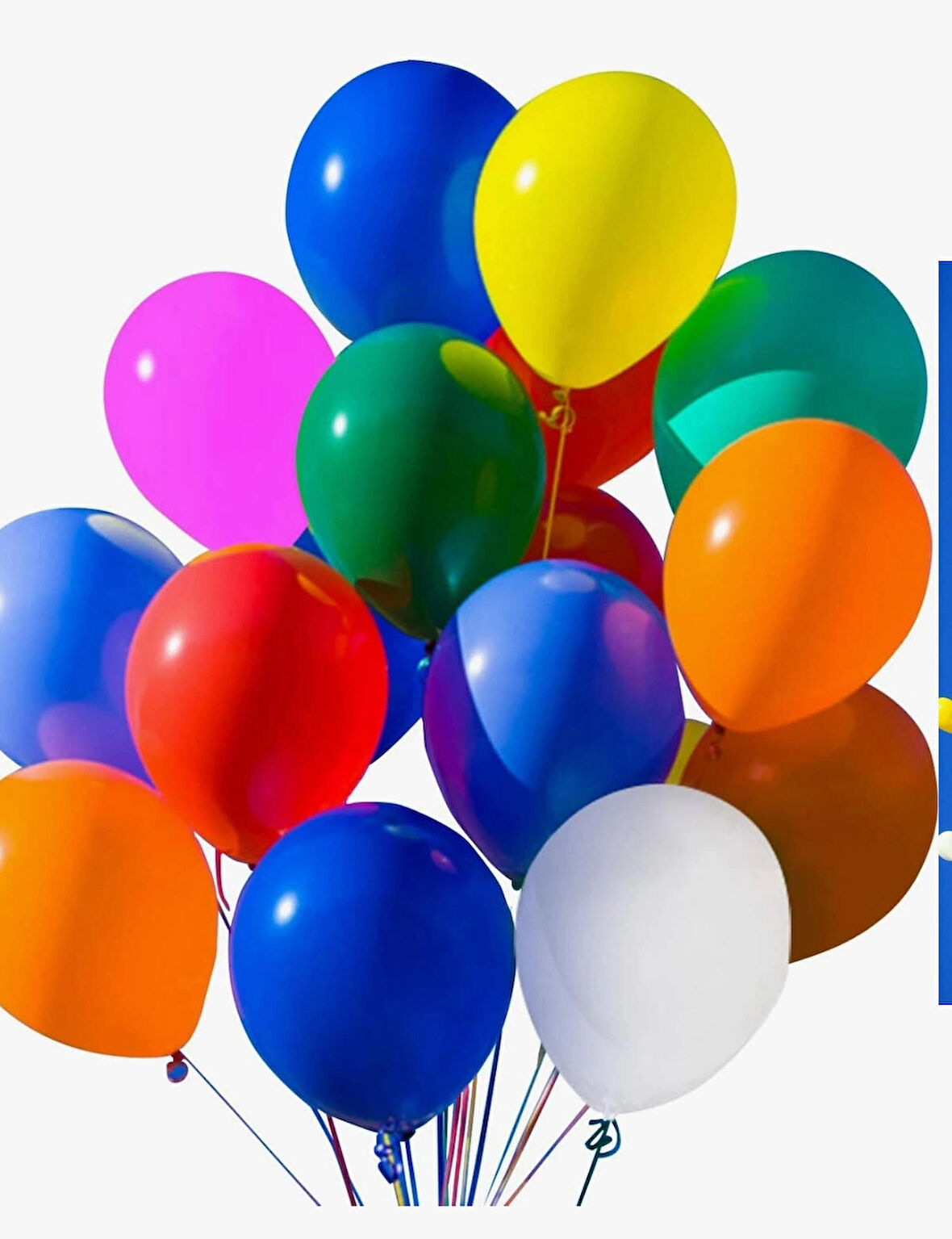 BALON RENK ÇOKLU RENK 100 adet